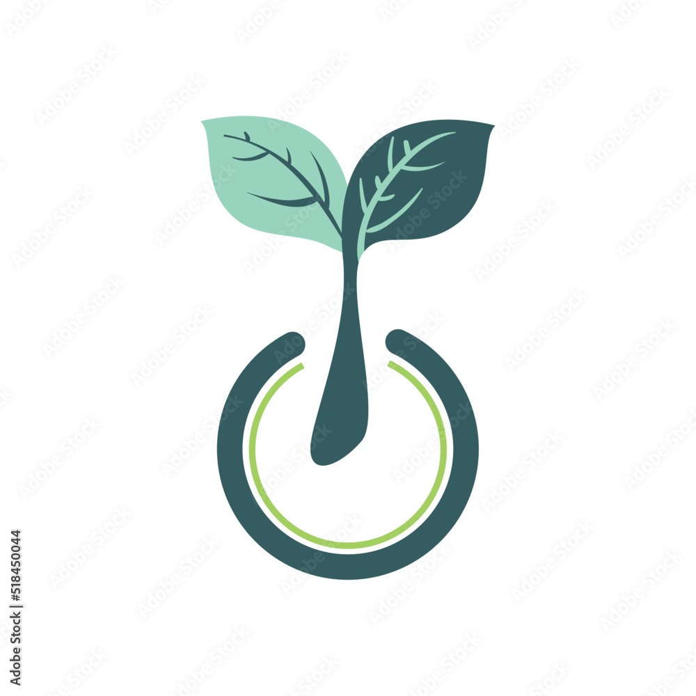 flat ecology emblem flat ecology emblem