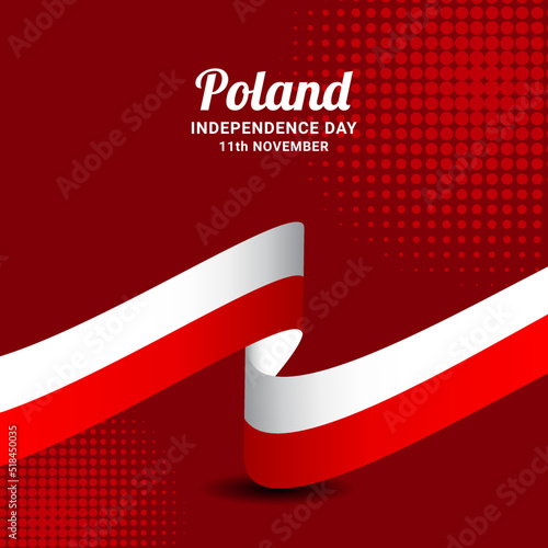 Happy Poland Independence Day Celebration Vector Template Design Illustration