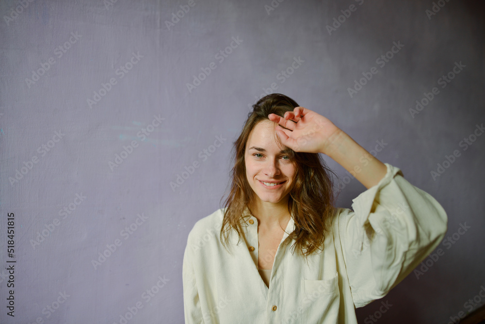portrait of a happy beautiful brown-haired woman
portrait of a happy beautiful brown-haired woman