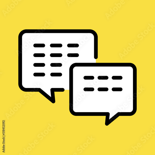 吹き出し、会話、メッセージのアイコン