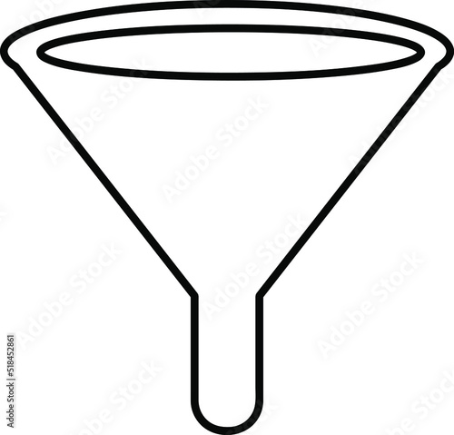 Funnel icon vector illustration on white background..eps