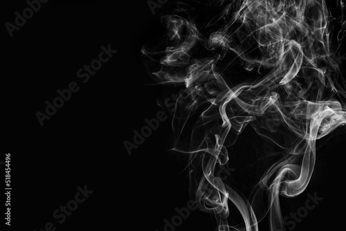 Close up of cigarette smoke abstract