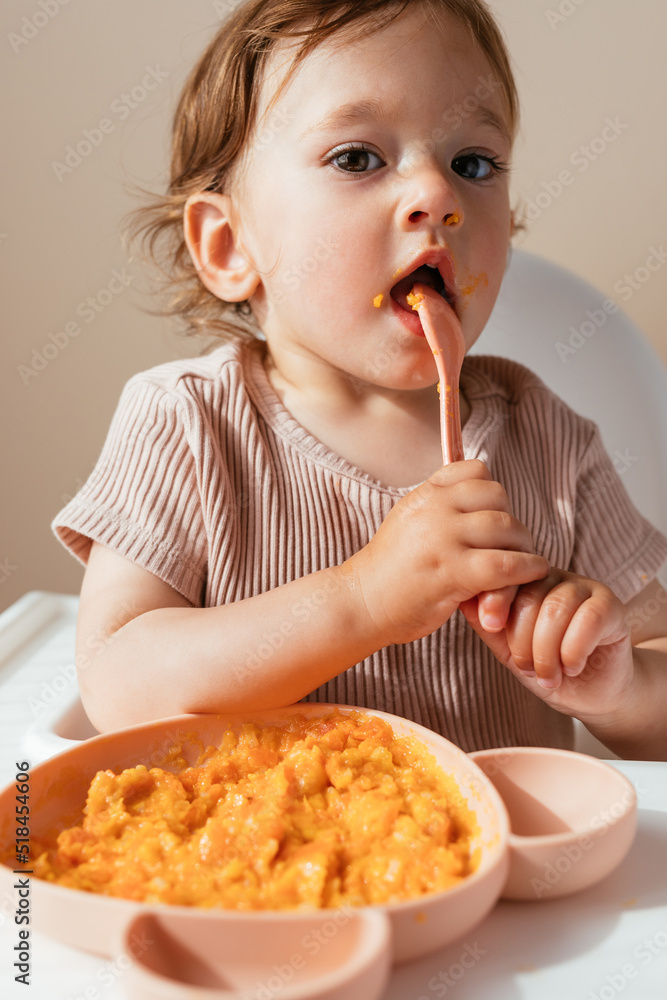 Baby Girl Eating Baby Girl Eating