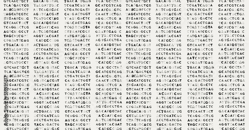 GATC letters for biotech genetics and genomics in a sequence of ten photo