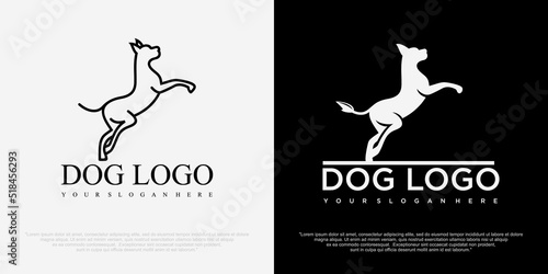 Dog logo Design Vector Template. Dog icon logo vector