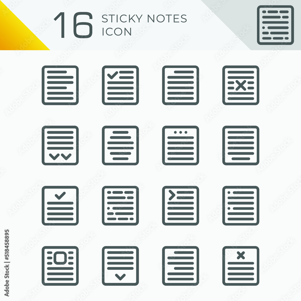 16 set of sticky notes for your business 16 set of sticky notes for your business