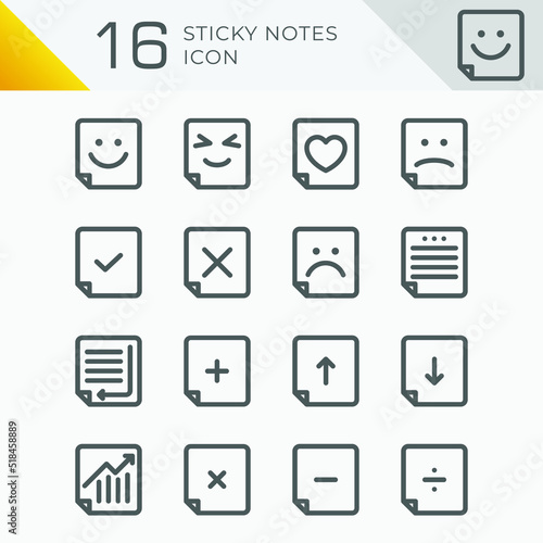 16 set of sticky notes for your business