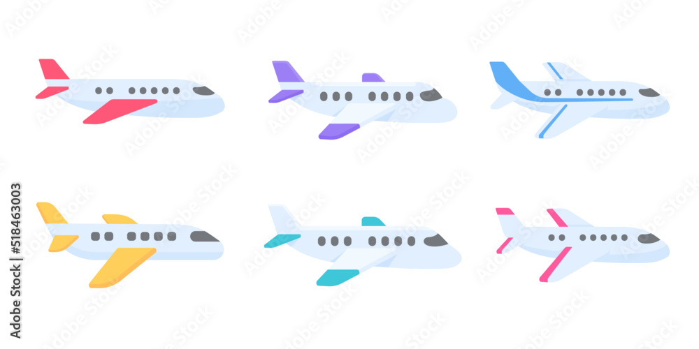 Passenger plane flying in the sky side view. travel concept Passenger plane flying in the sky side view. travel concept