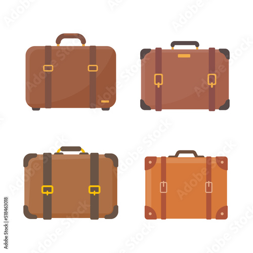 luggage for boarding a plane to travel on vacation