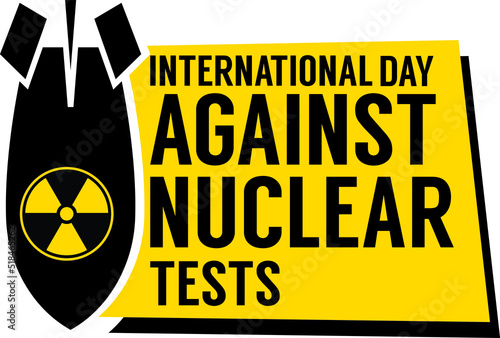 international day against nuclear test illustration