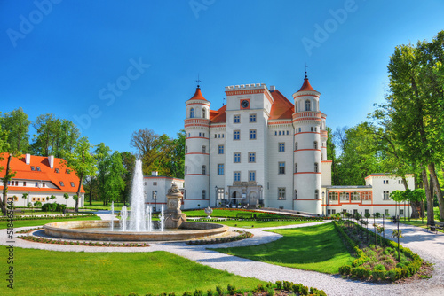 Fotografie Palace in Wojanow, village in Lower Silesia Voivodeship, Poland.