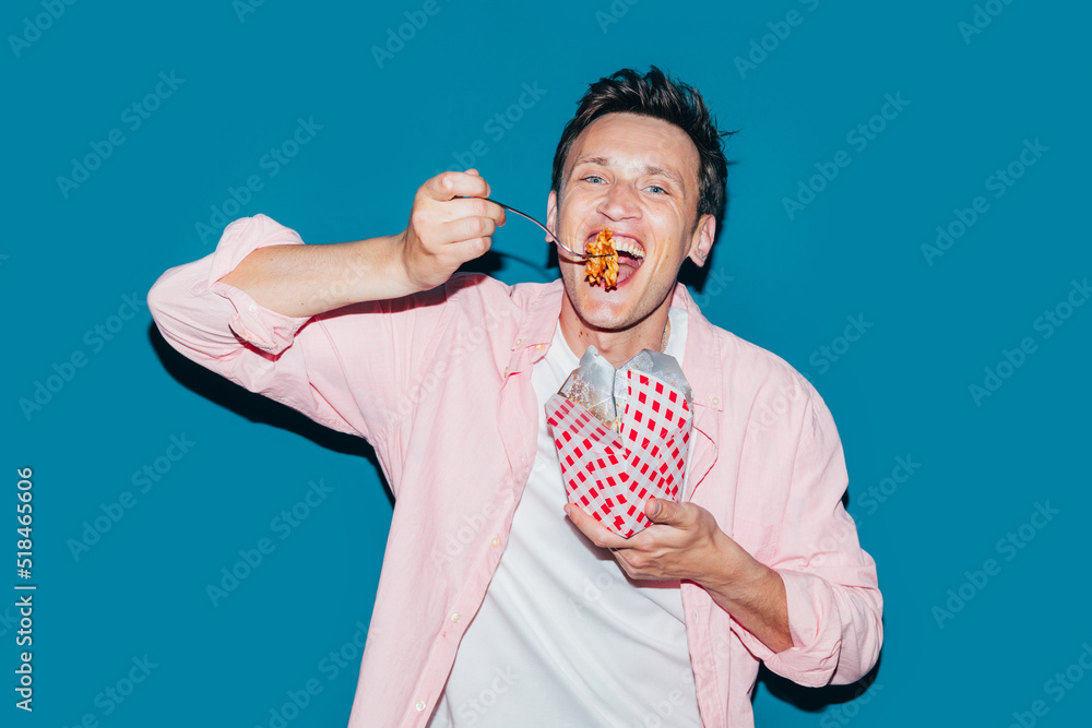 Man Eating Pasta Man Eating Pasta
