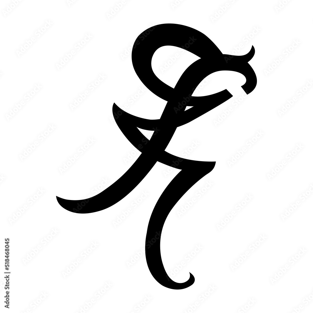 Heal, painless sign. Runic symbol isolated on a white background. Heal, painless sign. Runic symbol isolated on a white background.