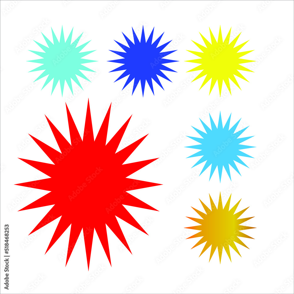 set of colorful splashes set of colorful splashes