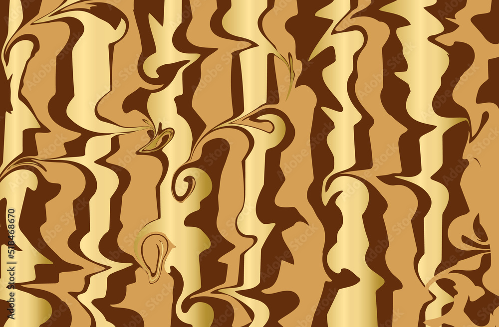 Psychedelic art, groovy gold wavy. Banner, concept of depression, mood, stress. Bright abstraction of fire. Poster, fluid wave form, torn edge. Vector pattern of multicolored liquid, groovy background Psychedelic art, groovy gold wavy. Banner, concept of depression, mood, stress. Bright abstraction of fire. Poster, fluid wave form, torn edge. Vector pattern of multicolored liquid, groovy background