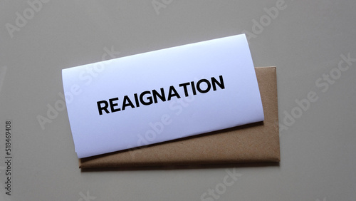 resignation letters for quit - resigned concept. 
