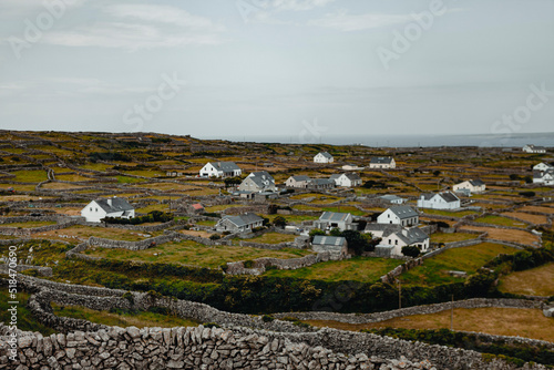 the aran islands. inis oirr during a cloudy day