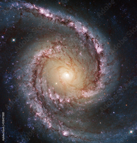 Spiral Galaxy NGC 1566. Constellation of Dorado. Elements of this picture furnished by NASA