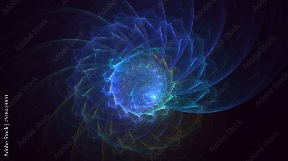 Fototapeta premium 3D rendering abstract round light background