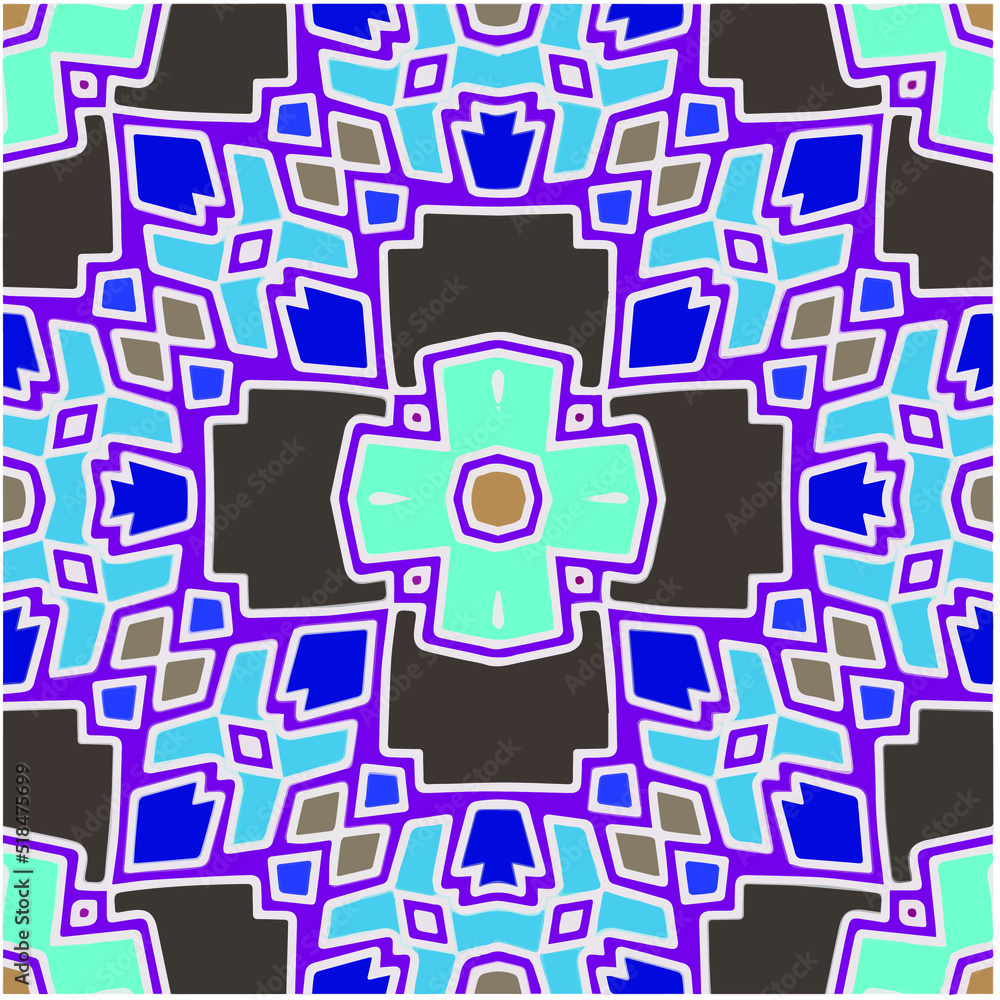 Abstract ethnic rug ornamental seamless pattern.Perfect for fashion, textile design, cute themed fabric, on wall paper, wrapping paper, fabrics and home decor. Abstract ethnic rug ornamental seamless pattern.Perfect for fashion, textile design, cute themed fabric, on wall paper, wrapping paper, fabrics and home decor.