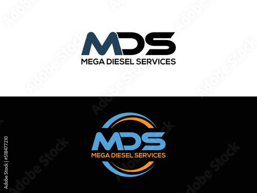 mds letter original monogram logo design.eps