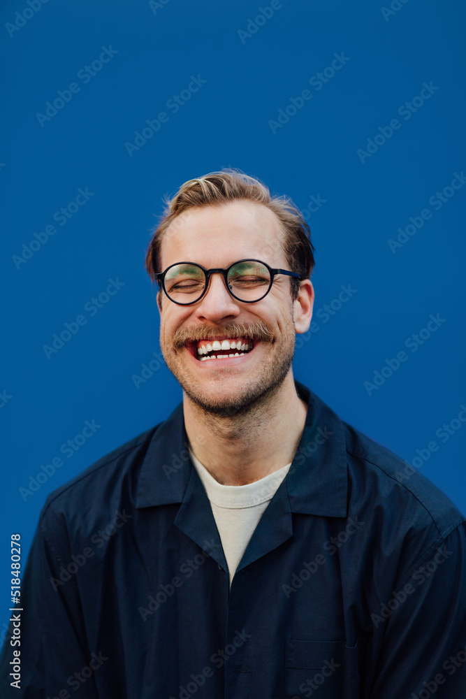 Man with Glasses Smiling Man with Glasses Smiling