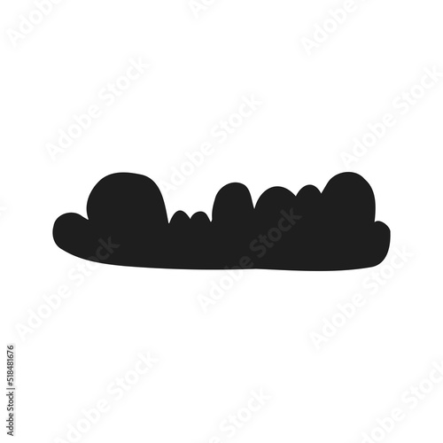 Halloween 2022 - October 31. A traditional holiday, the eve of All Saints Day, All Hallows Eve. Trick or treat. Vector illustration in hand-drawn doodle style. Cloud.
