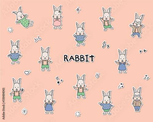 うさぎ アドビストックのデザイン かべいろ Com おしゃれ壁紙リフォーム貼り替え オリジナルインクジェット壁紙