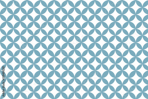 Vector illustration of circles and rhombuses in shades of blue, perfect for print, fashion design, online projects, brochures, posters, backgrounds.