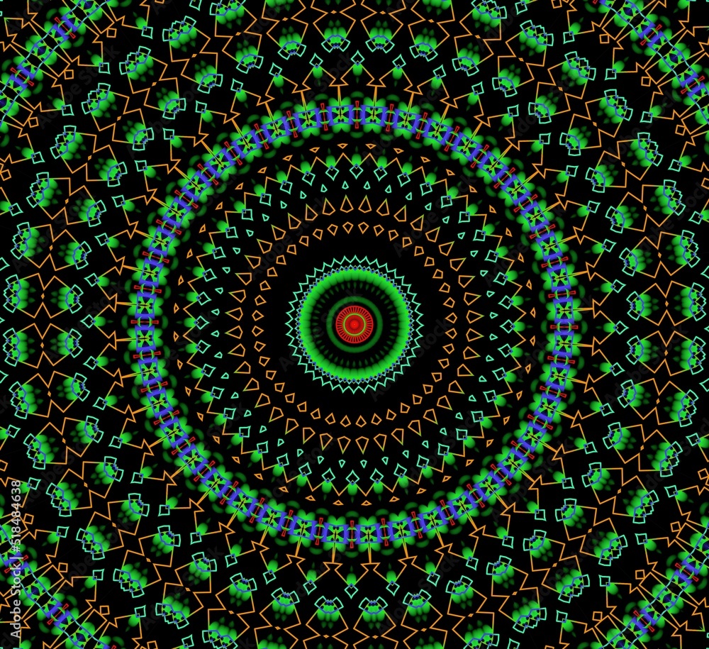 Mandala graphical pattern design.