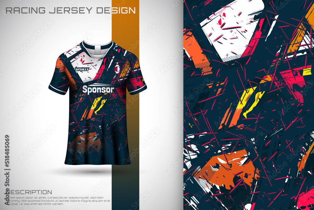 Sports jersey and tshirt template sports jersey design vector. Sports
