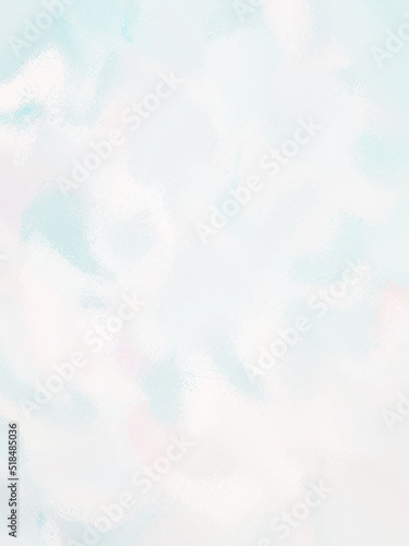 Watercolor Brush Strokes Background texture. Pale Turquoise painted abstract background