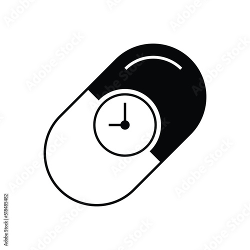 Time capsule icon design isolated on white background