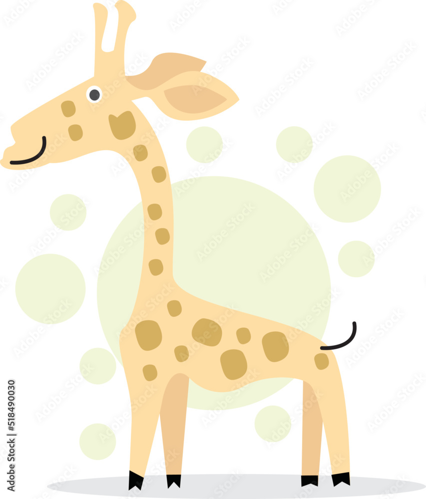 cute smiling giraffe vector illustration cute smiling giraffe vector illustration