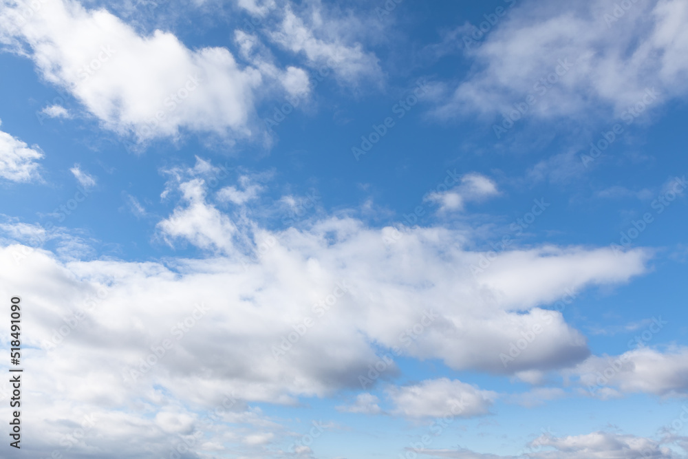 Blue sky with white clouds . Heaven in the summer Blue sky with white clouds . Heaven in the summer