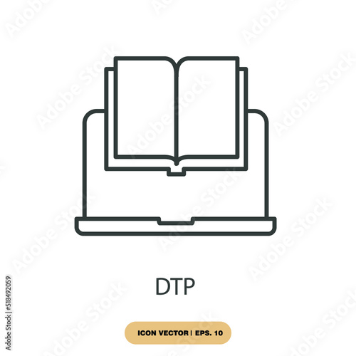 dtp icons  symbol vector elements for infographic web