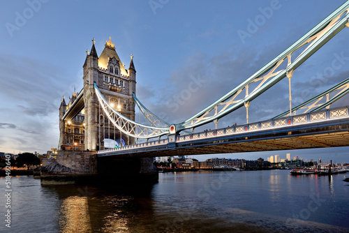 Tower Bridge in London  England . 