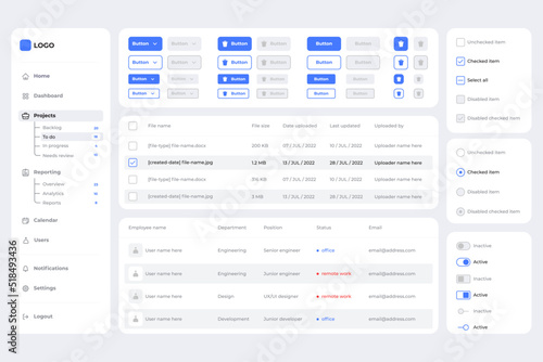 Icon button table input radio button design sources