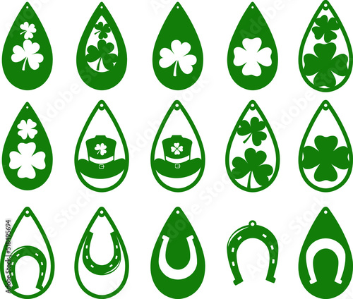 St Patrick's Day Earrings