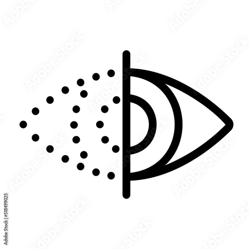 eye tracking line icon