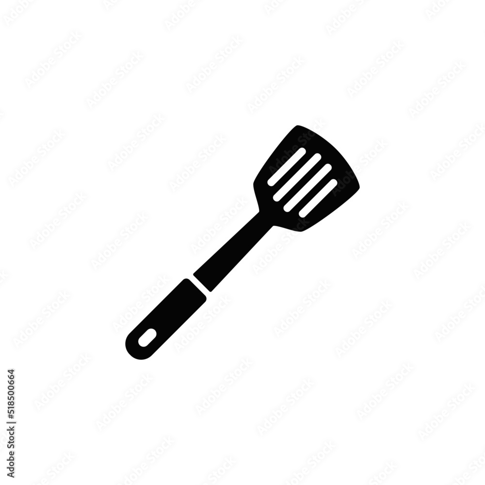 kitchen turner, turning spatula icon in black flat glyph, filled style isolated on white background kitchen turner, turning spatula icon in black flat glyph, filled style isolated on white background
