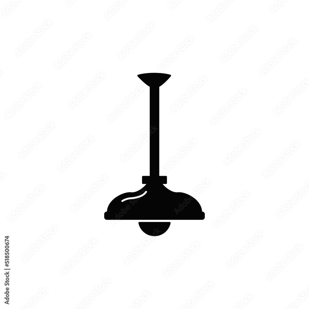 Ceiling lamp, ceiling light, pendant lamp icon in black flat glyph, filled style isolated on white background Ceiling lamp, ceiling light, pendant lamp icon in black flat glyph, filled style isolated on white background