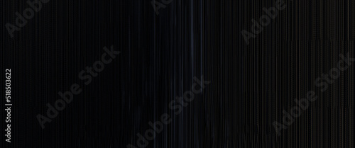 Black design for website, poster, brand identity, presentation template. Grey line curve design on abstract black background. Dark horizontal template or banner, business backdrop. 3D illustration