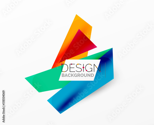 Free Download Background color abstract overlapping lines. Minimal composition vector illustration for wallpaper banner background or landing page - GFXLoad