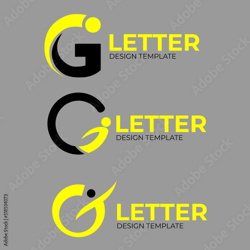 Sport and Health people logo G letter
