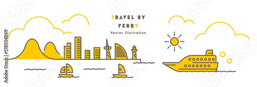 船旅のイラスト