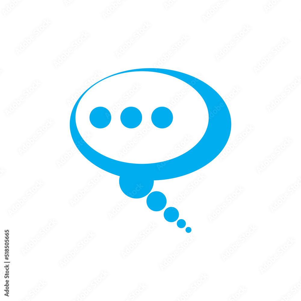 Speech bubble Logo template vector illustration