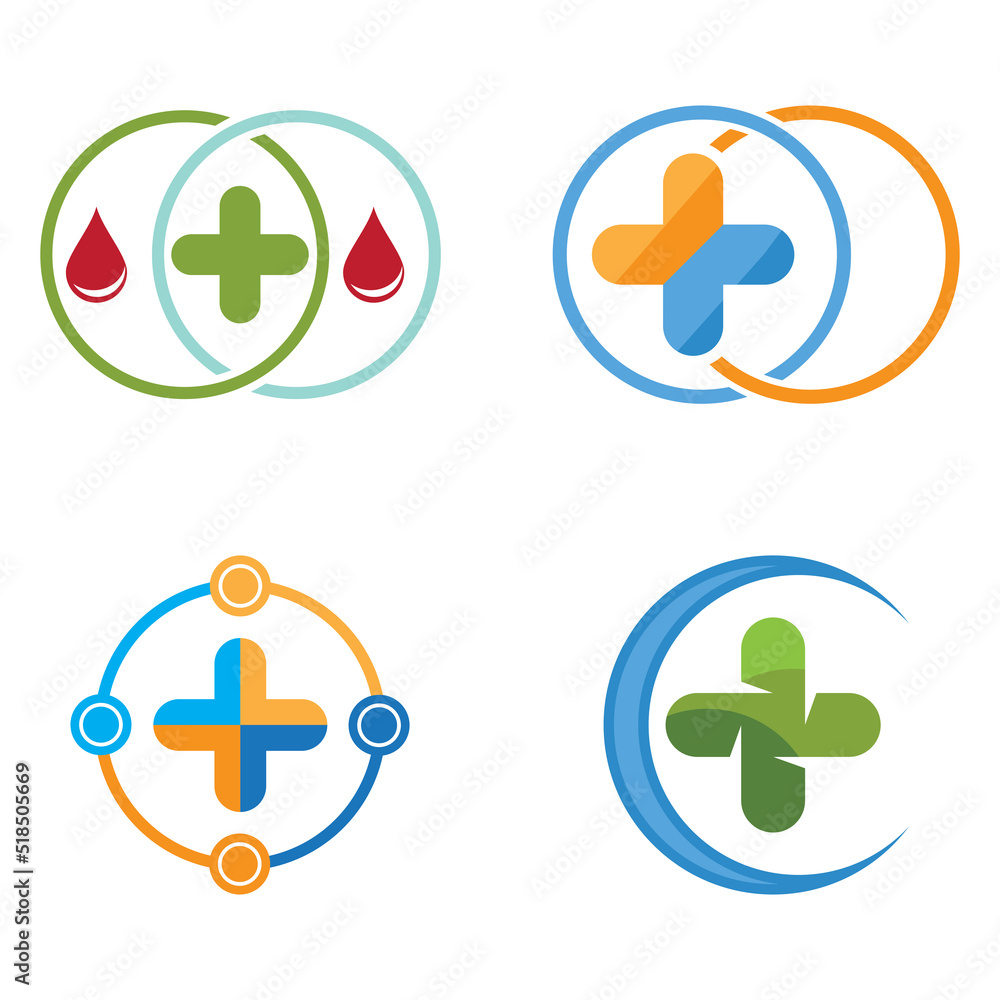 Medical Cross illustration Logo template vector design Medical Cross illustration Logo template vector design