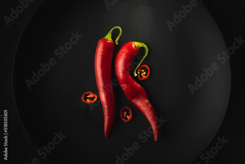 Hot and spicy chilli pepper