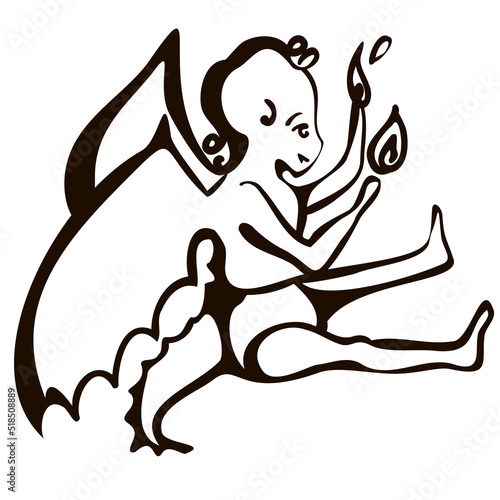 Children baby in Halloween animal costumes set. a little kid in a cute dragon costume is playing with fire. funny cute baby cartoons. Vector illustration